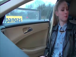 Outdoors anal fuck with a blonde slut